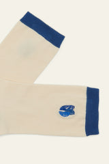 Embroidered Socks Samantha Blue