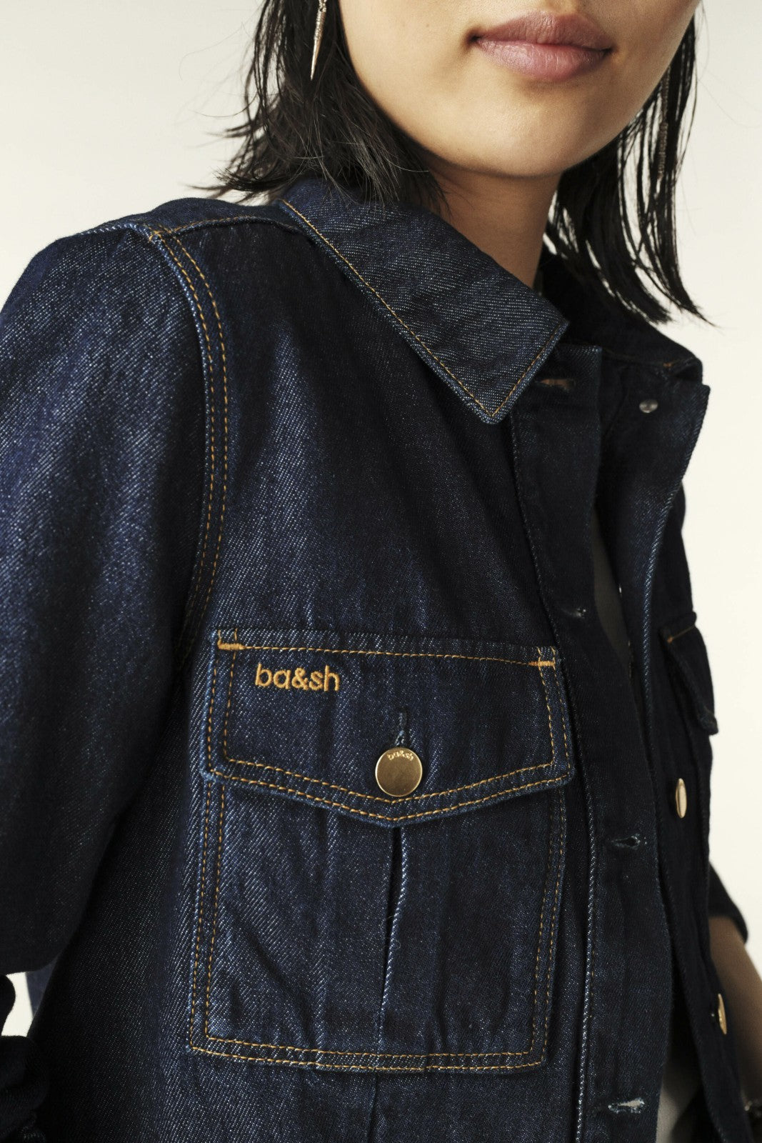 Cropped Straight Jacket Delia Marine