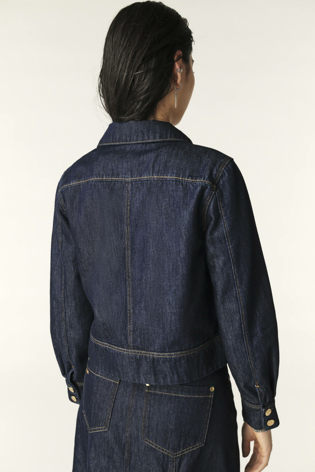 Cropped Straight Jacket Delia Marine
