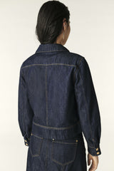 Cropped Straight Jacket Delia Marine