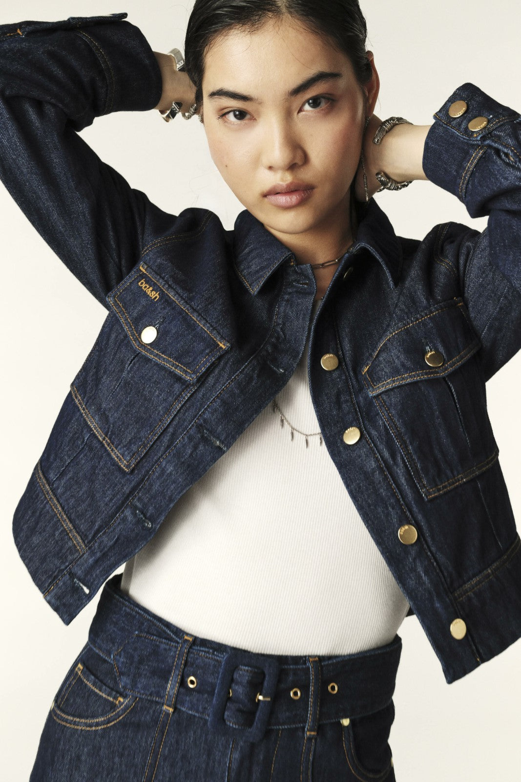 Cropped Straight Jacket Delia Marine