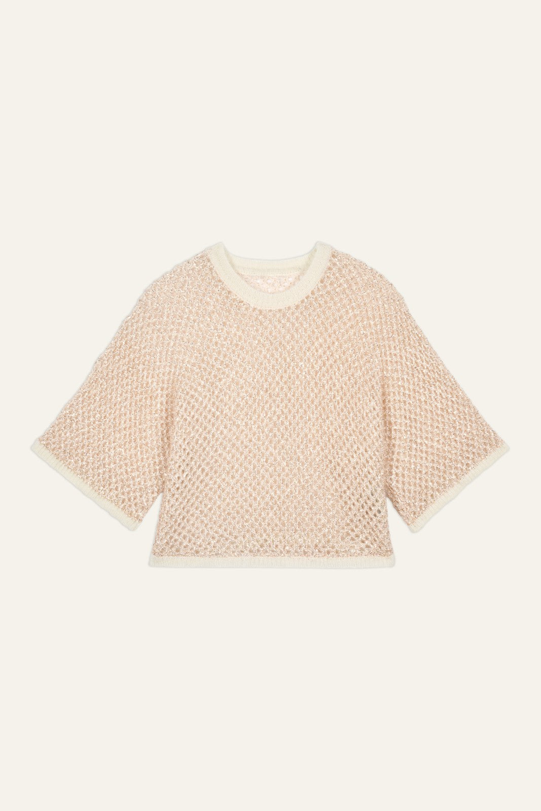 Round-Neck Jumper Jumper Gold