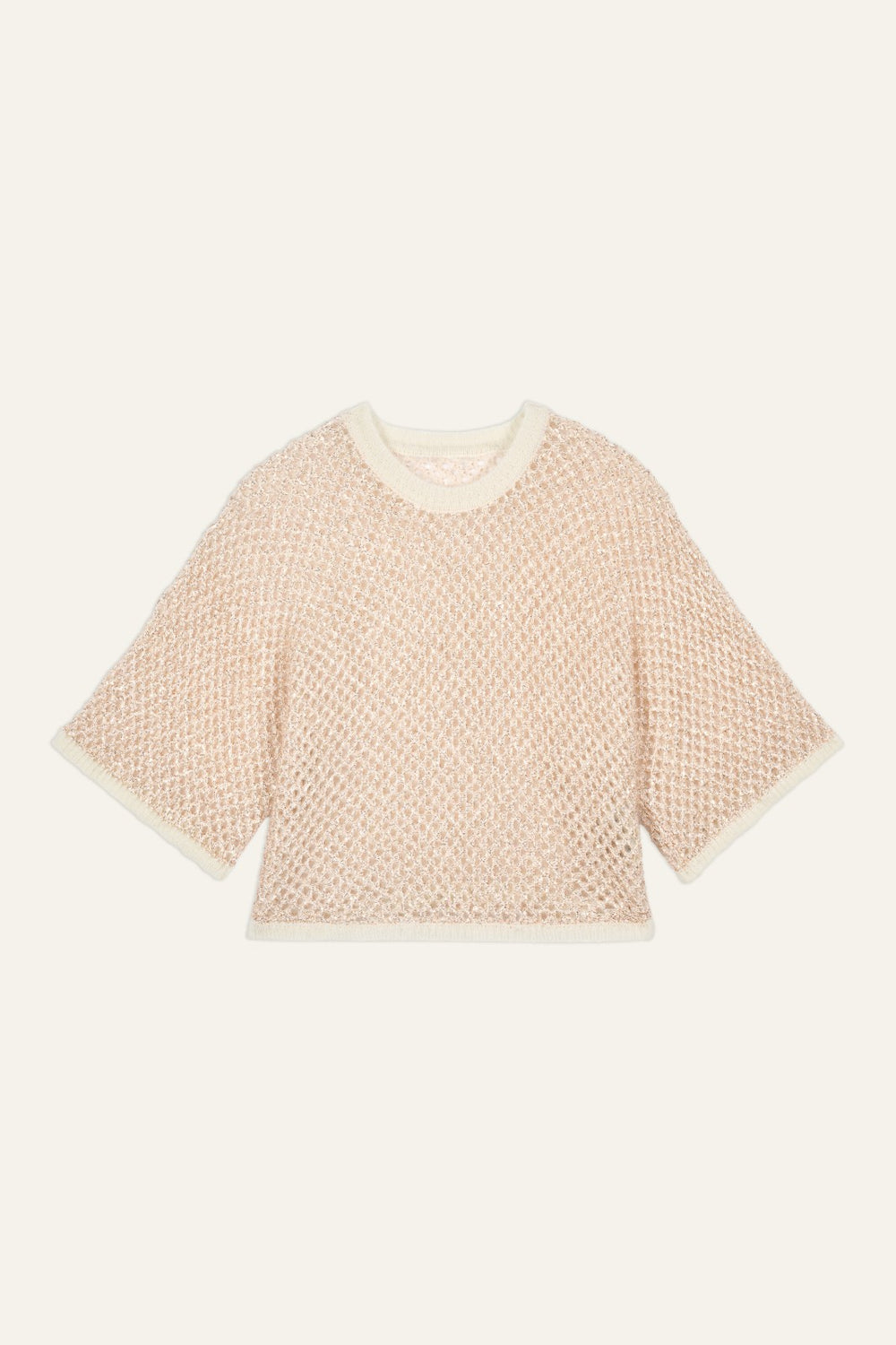 Round-Neck Jumper Jumper Gold