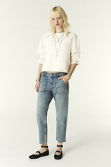 Round Neck Sweatshirt Lucas Ecru