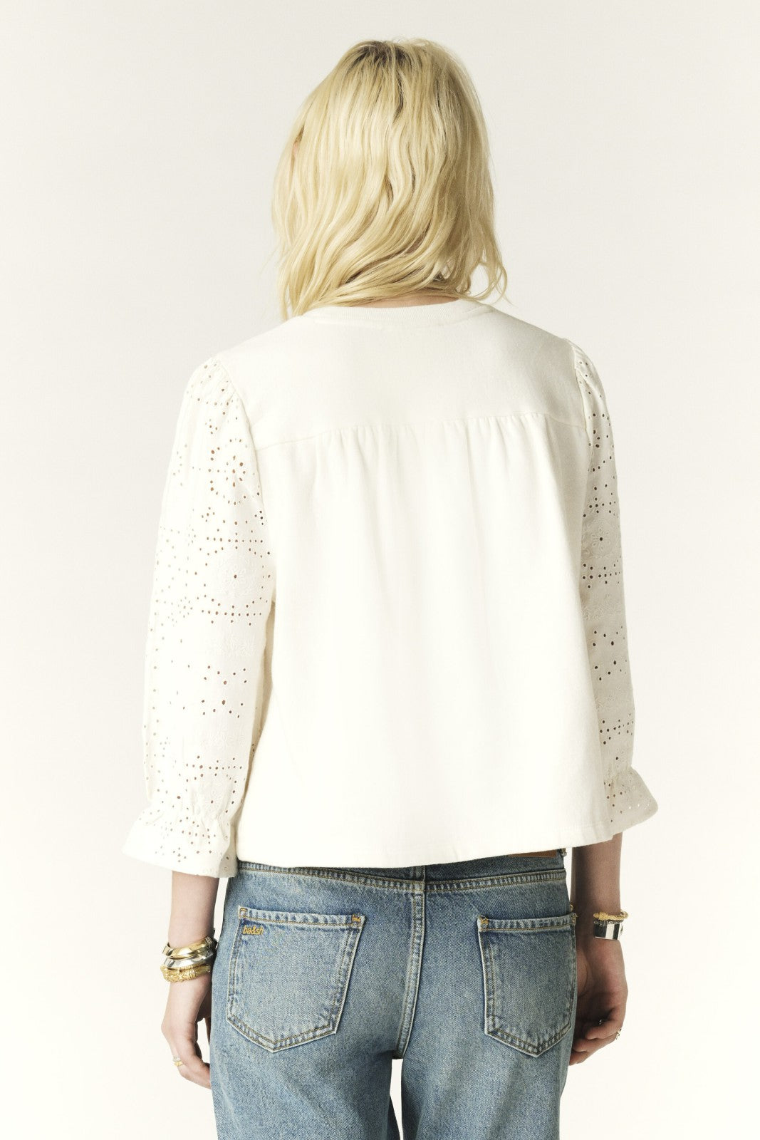 Round Neck Sweatshirt Lucas Ecru