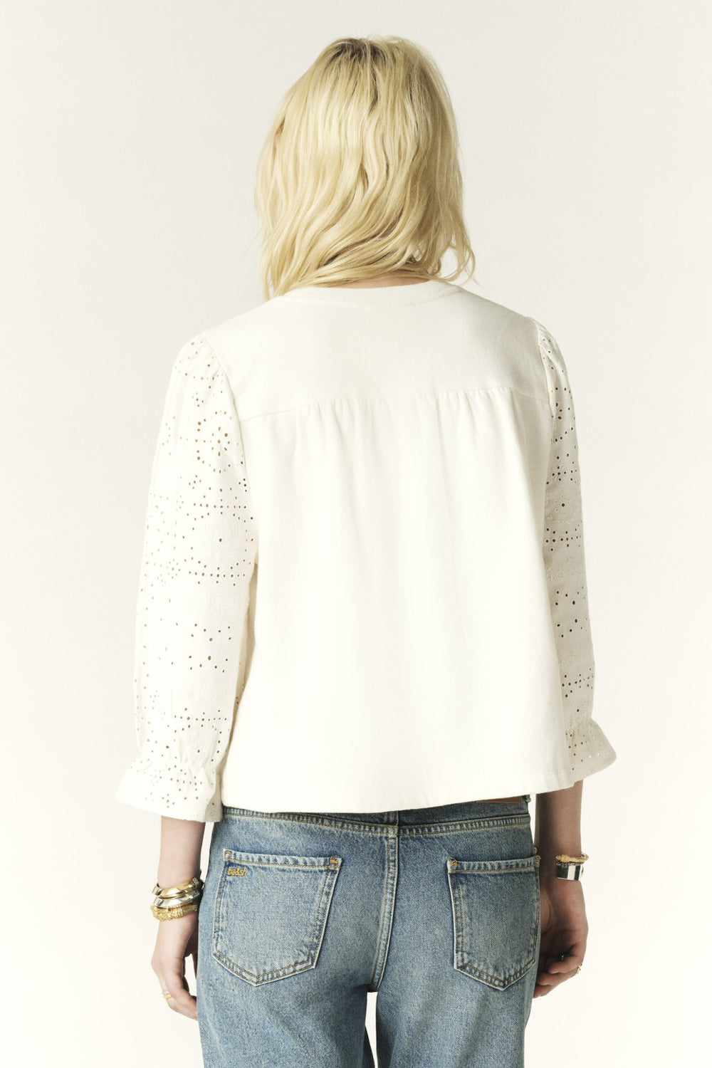 Round Neck Sweatshirt Lucas Ecru