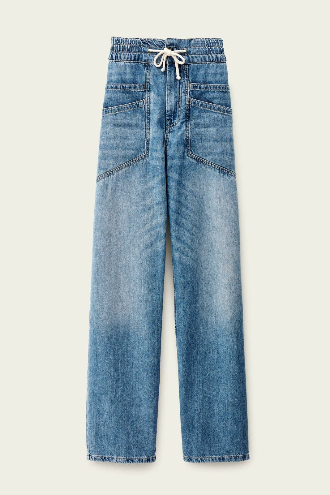 Elasticated Waist Jeans Mima Blue