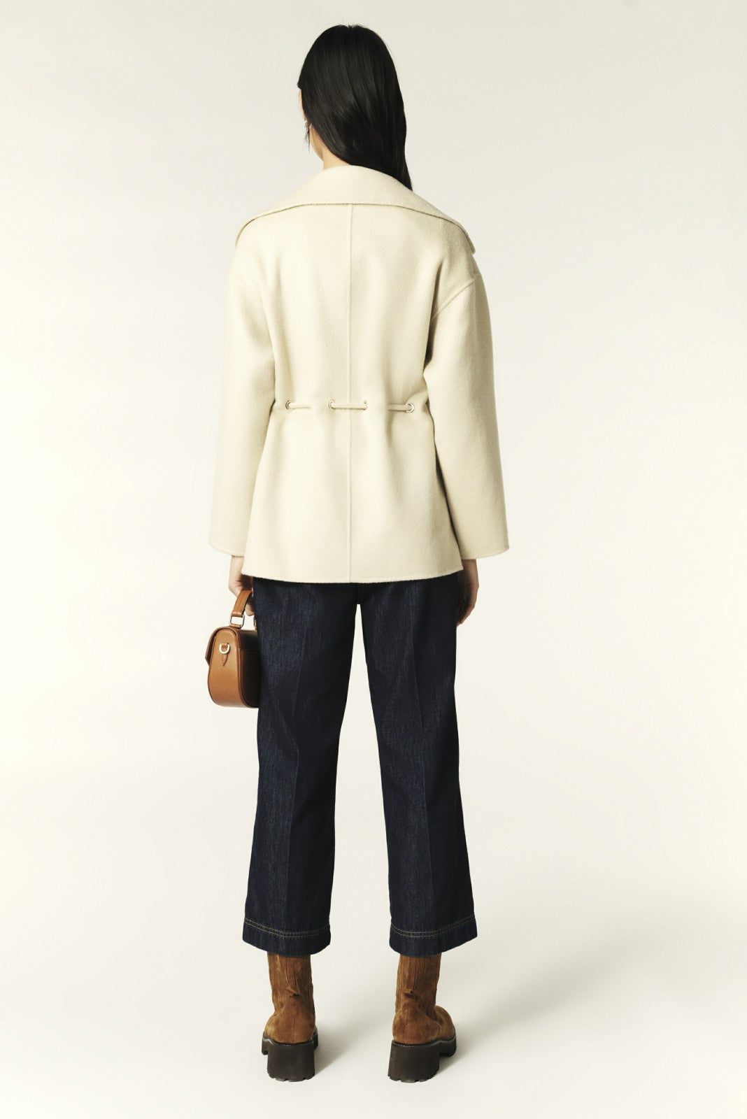 Belted Coat Kam Ecru