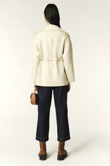 Belted Coat Kam Ecru