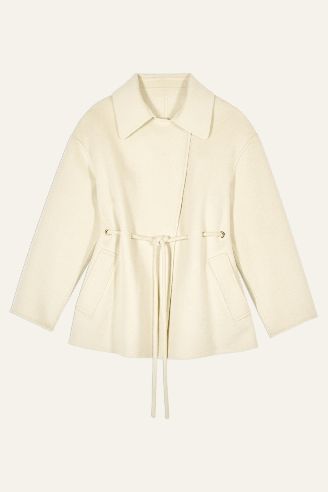 Belted Coat Kam Ecru