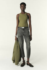 Sleeveless T-Shirt Cynda Kaki