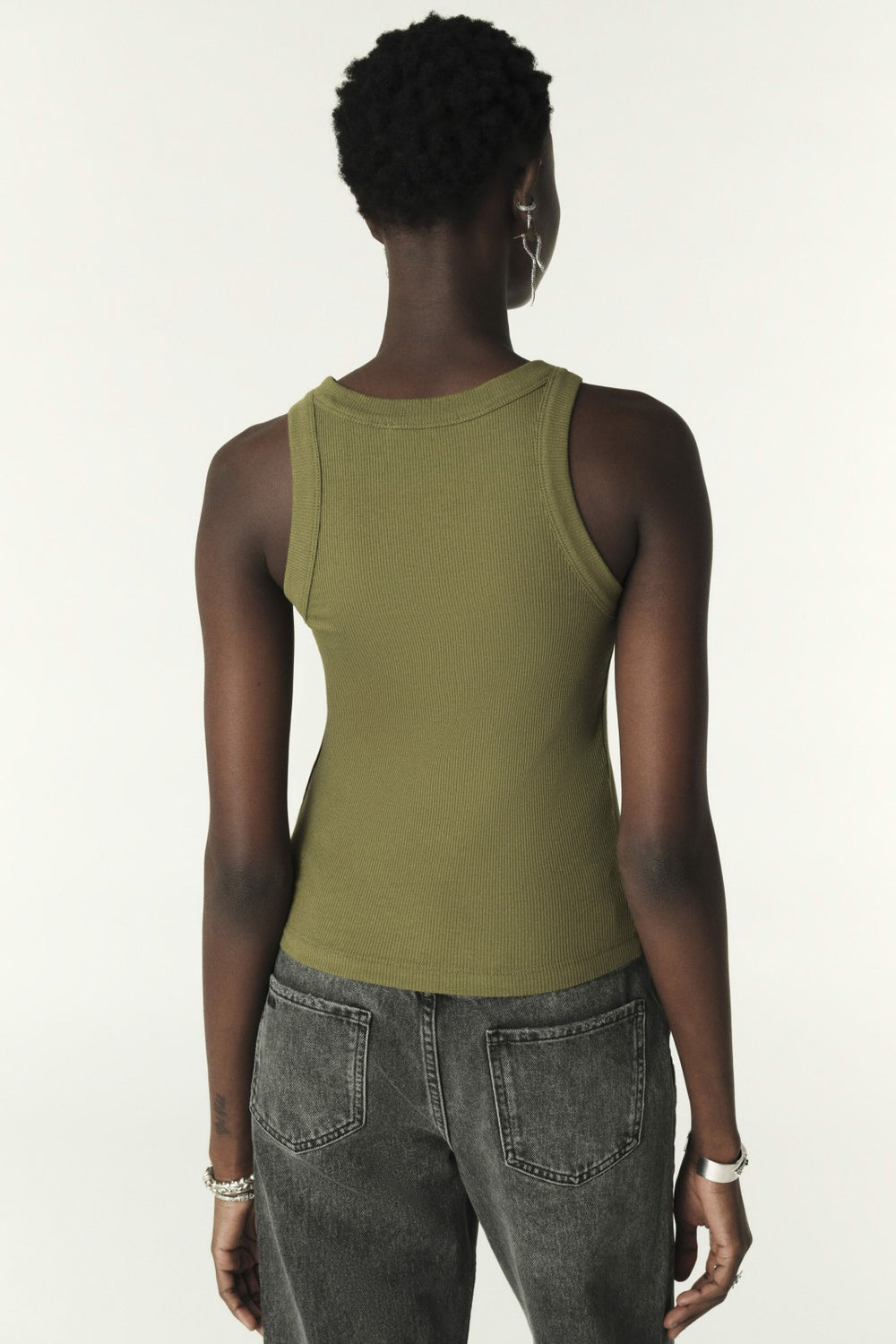 Sleeveless T-Shirt Cynda Kaki