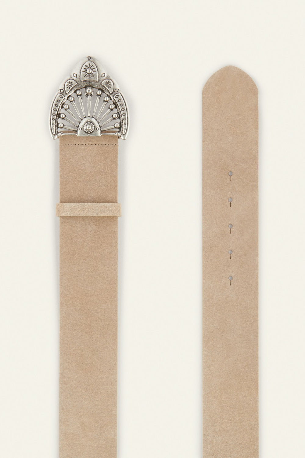 Belt With Buckle Bella Ecru