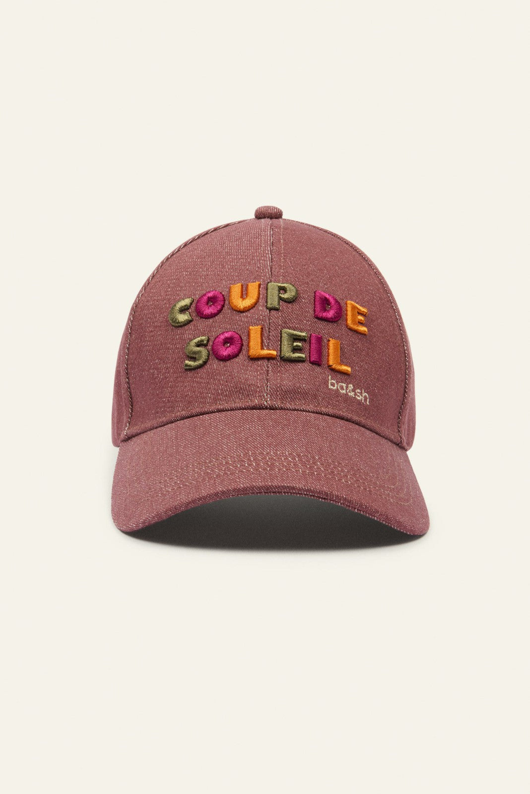 Embroidered Cap Hatty Marron