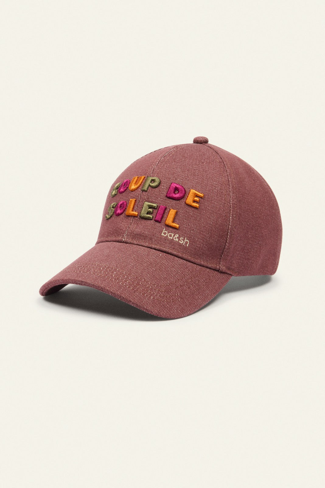 Embroidered Cap Hatty Marron