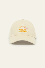 Embroidered Cap Hunny Ecru