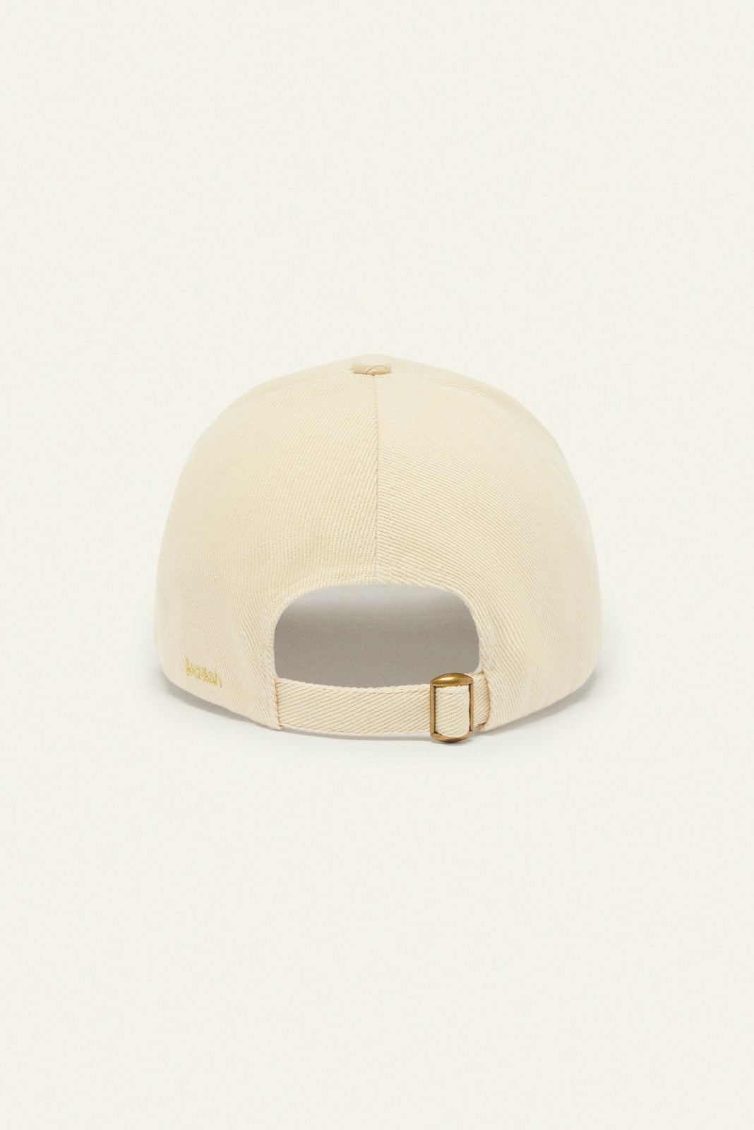 Embroidered Cap Hunny Ecru
