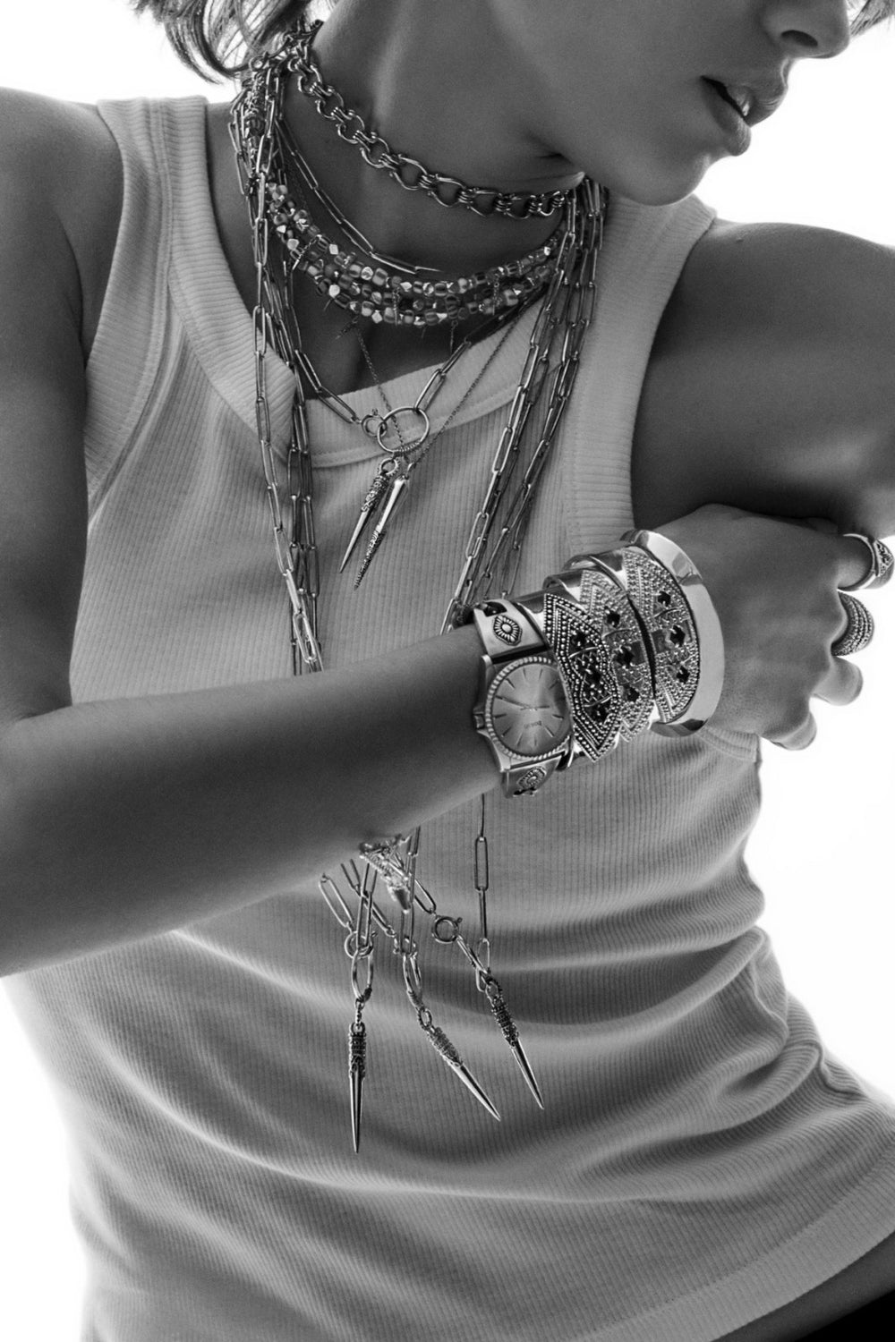 Cuff Bracelet Totem Argent