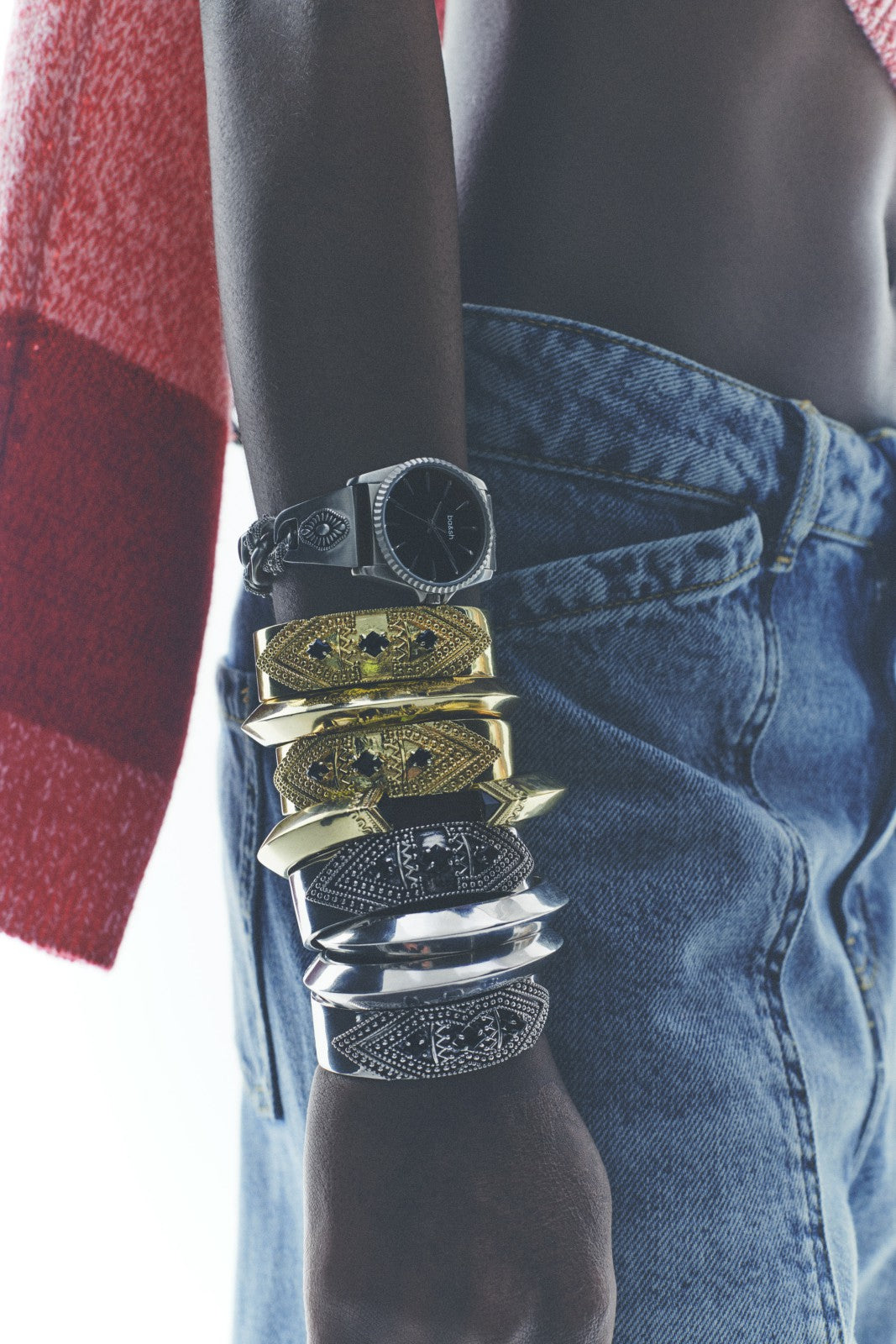 Cuff Bracelet Totem Argent