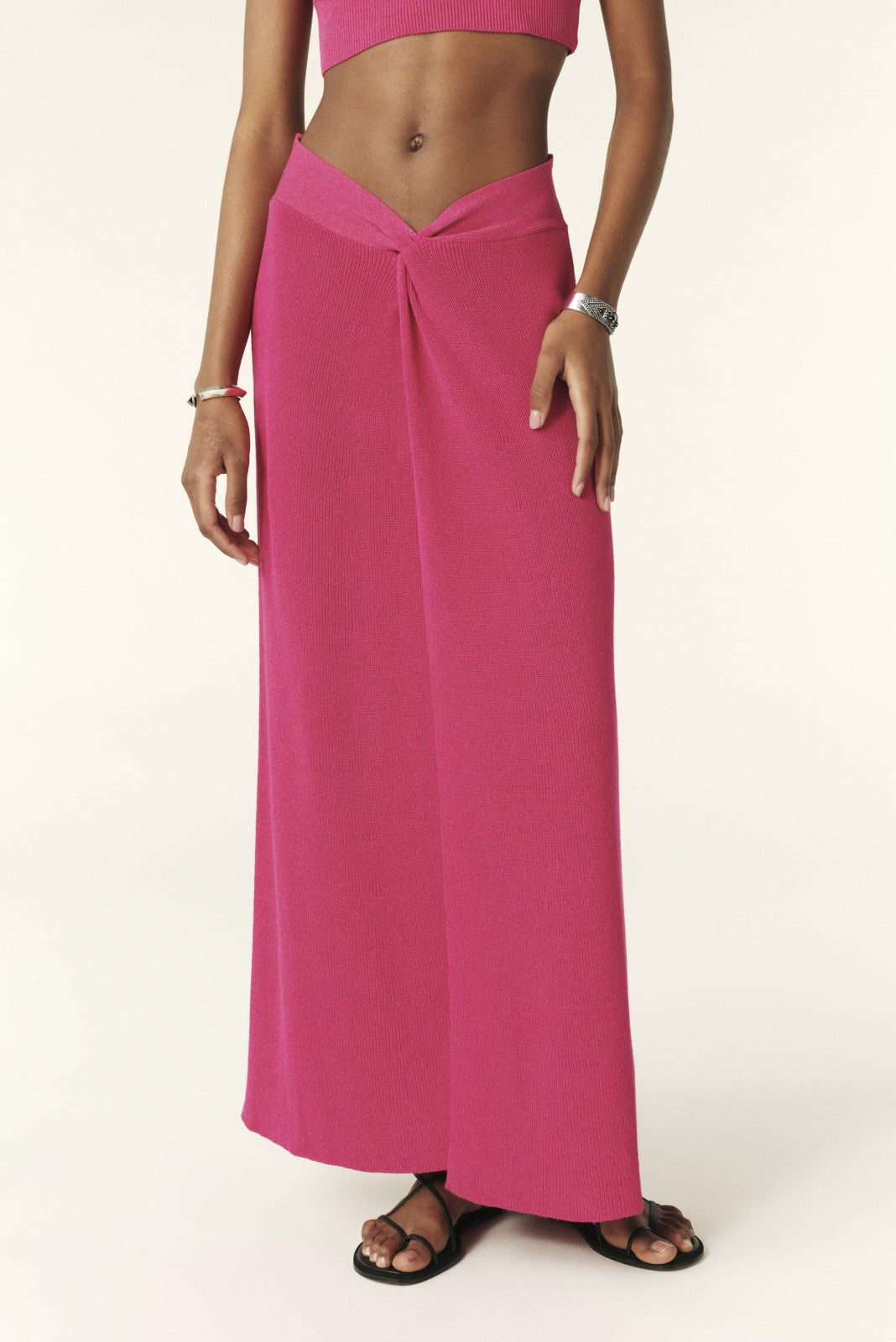 Shaker-Stitch Skirt Thatyana Rose