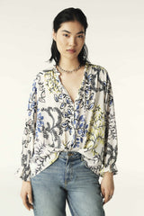Printed Blouse Guilia Ecru