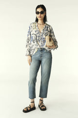 Printed Blouse Guilia Ecru
