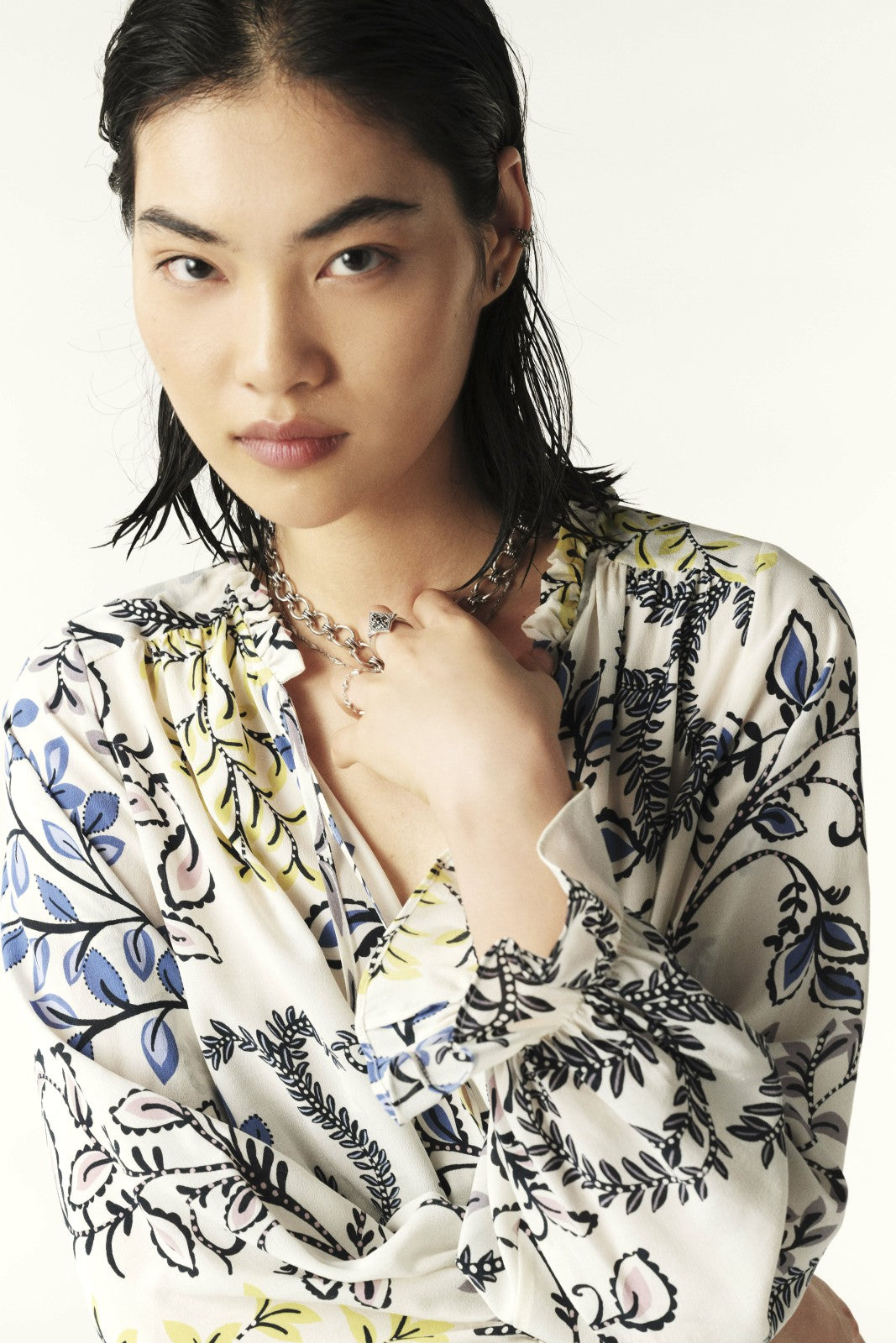 Printed Blouse Guilia Ecru