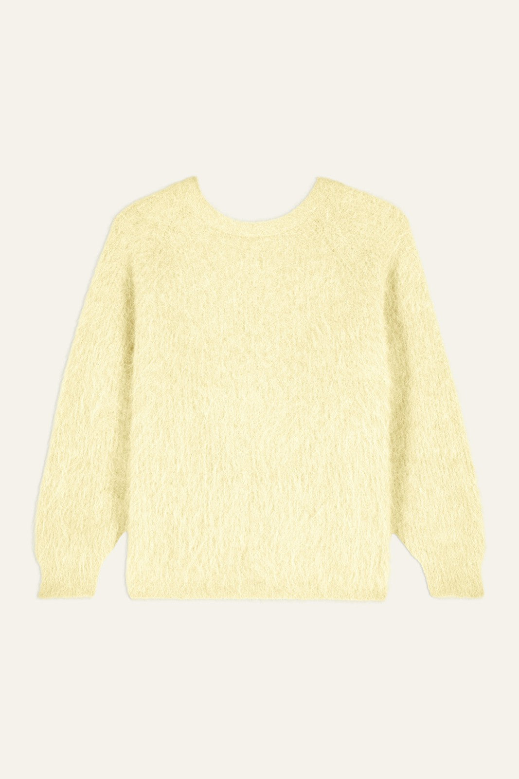 Jumper With Twisted Back Fill Blanc