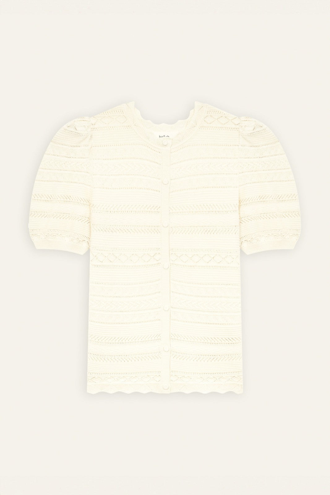 Short-Sleeve Vest Vinat Ecru