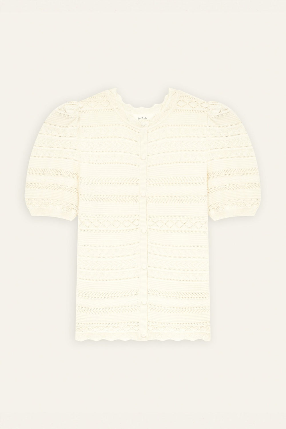 Short-Sleeve Vest Vinat Ecru