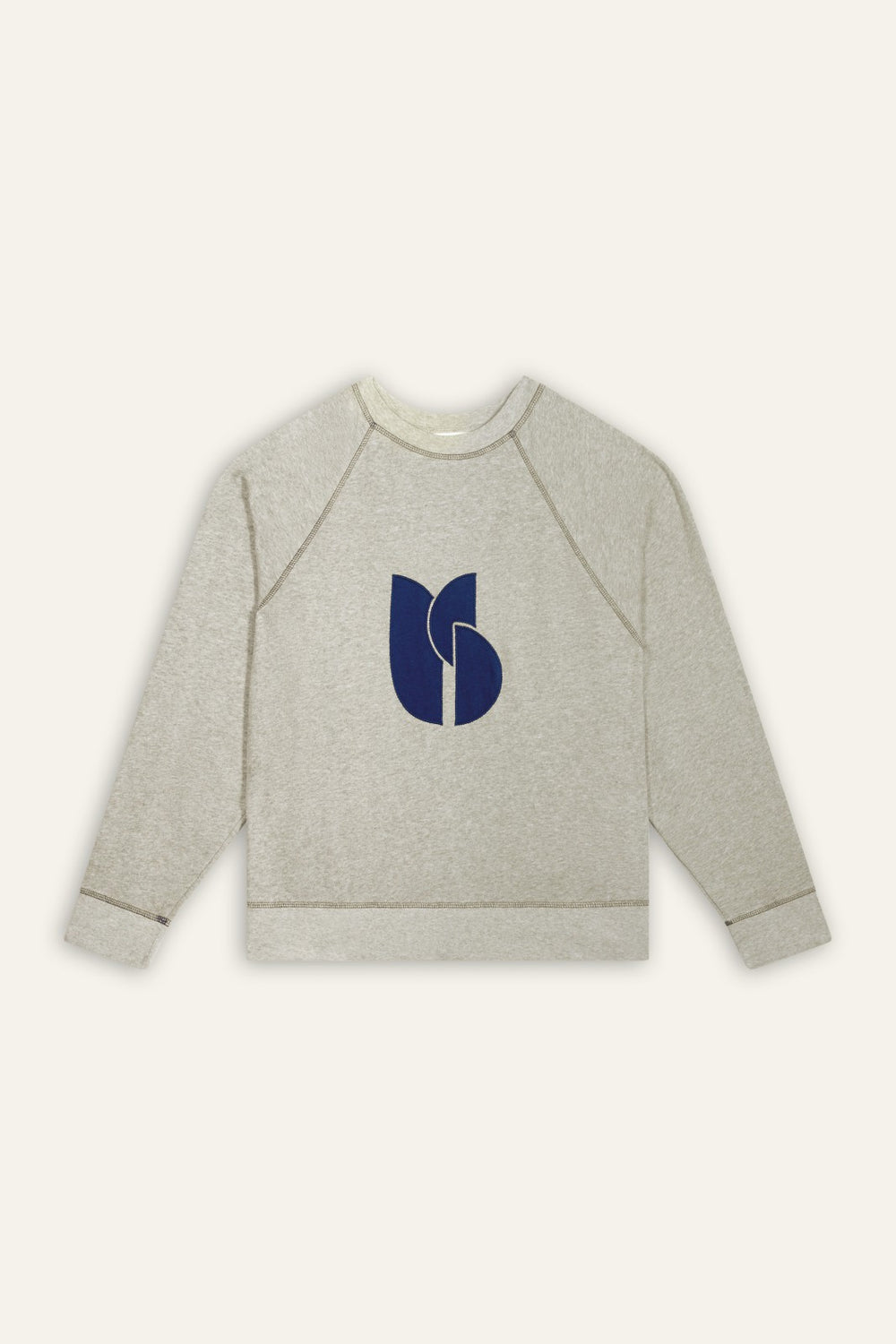 Baggy Sweatshirt Bart Gris