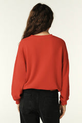 Cropped Sweatshirt Benjamin Rouge