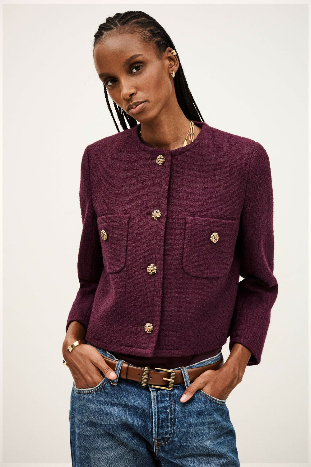 Structured Jacket Meredith Rouge