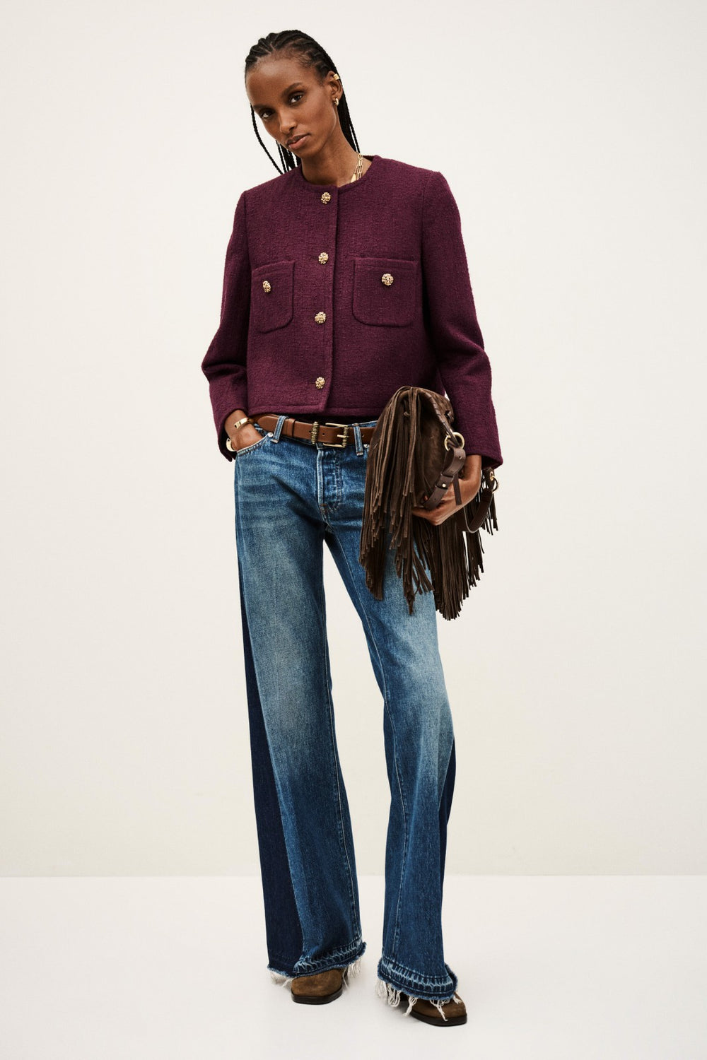 Structured Jacket Meredith Rouge
