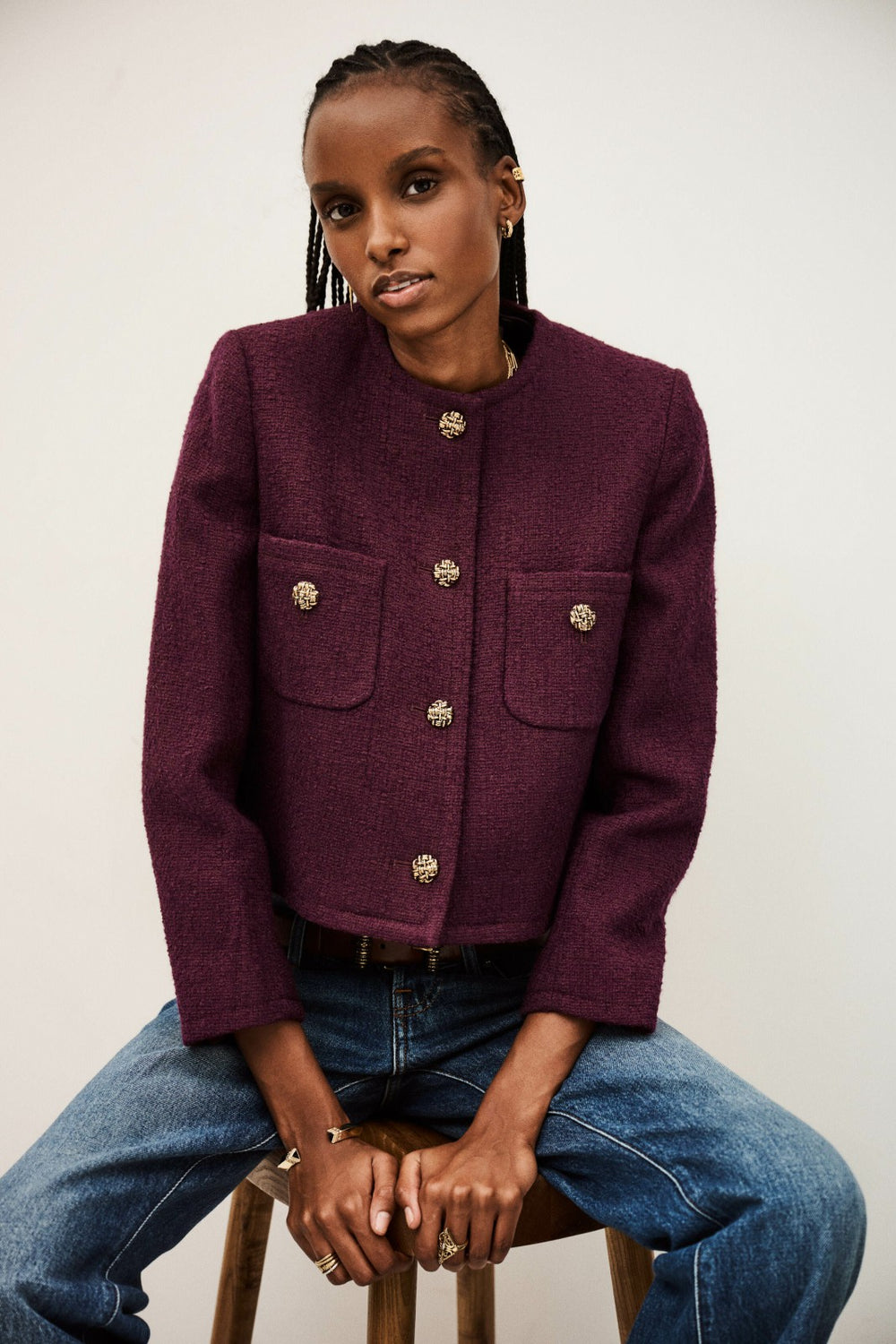 Structured Jacket Meredith Rouge