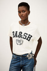 Varsity-Style Shirt Ioni Ecru