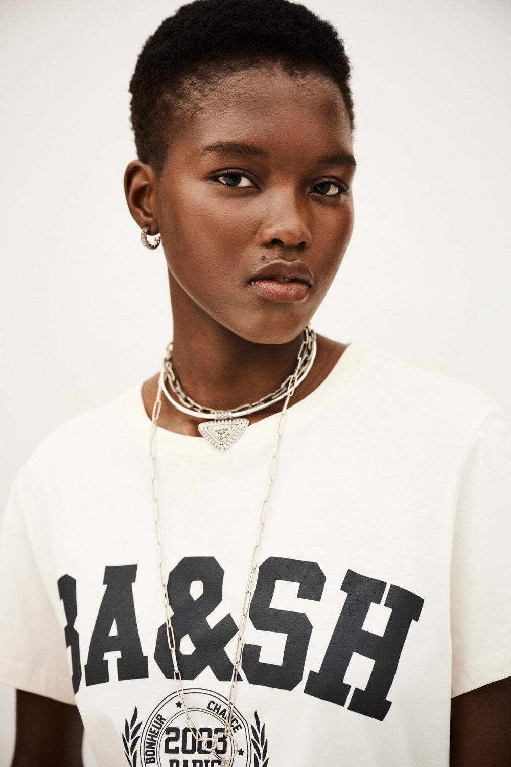 Varsity-Style Shirt Ioni Ecru