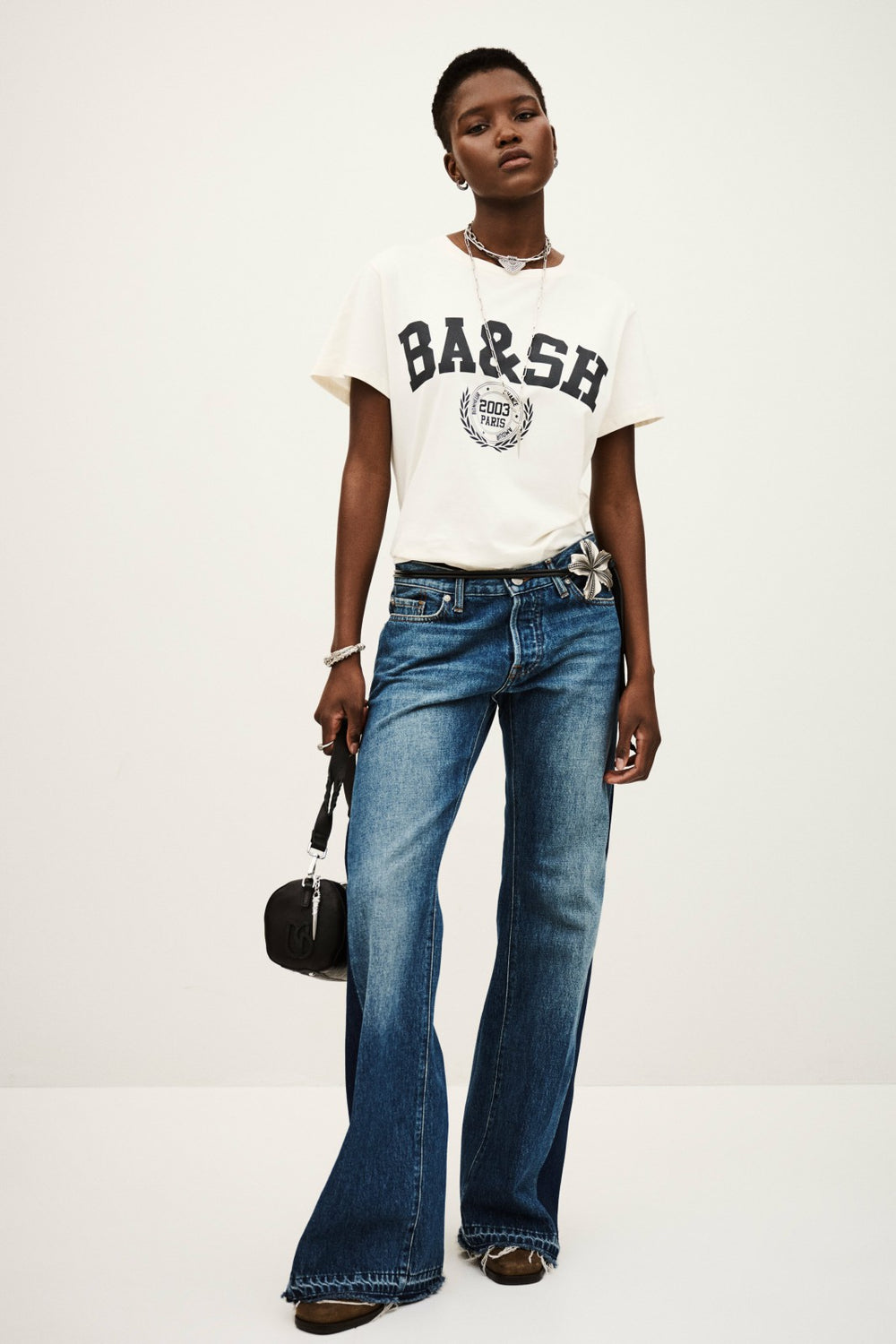 Varsity-Style Shirt Ioni Ecru