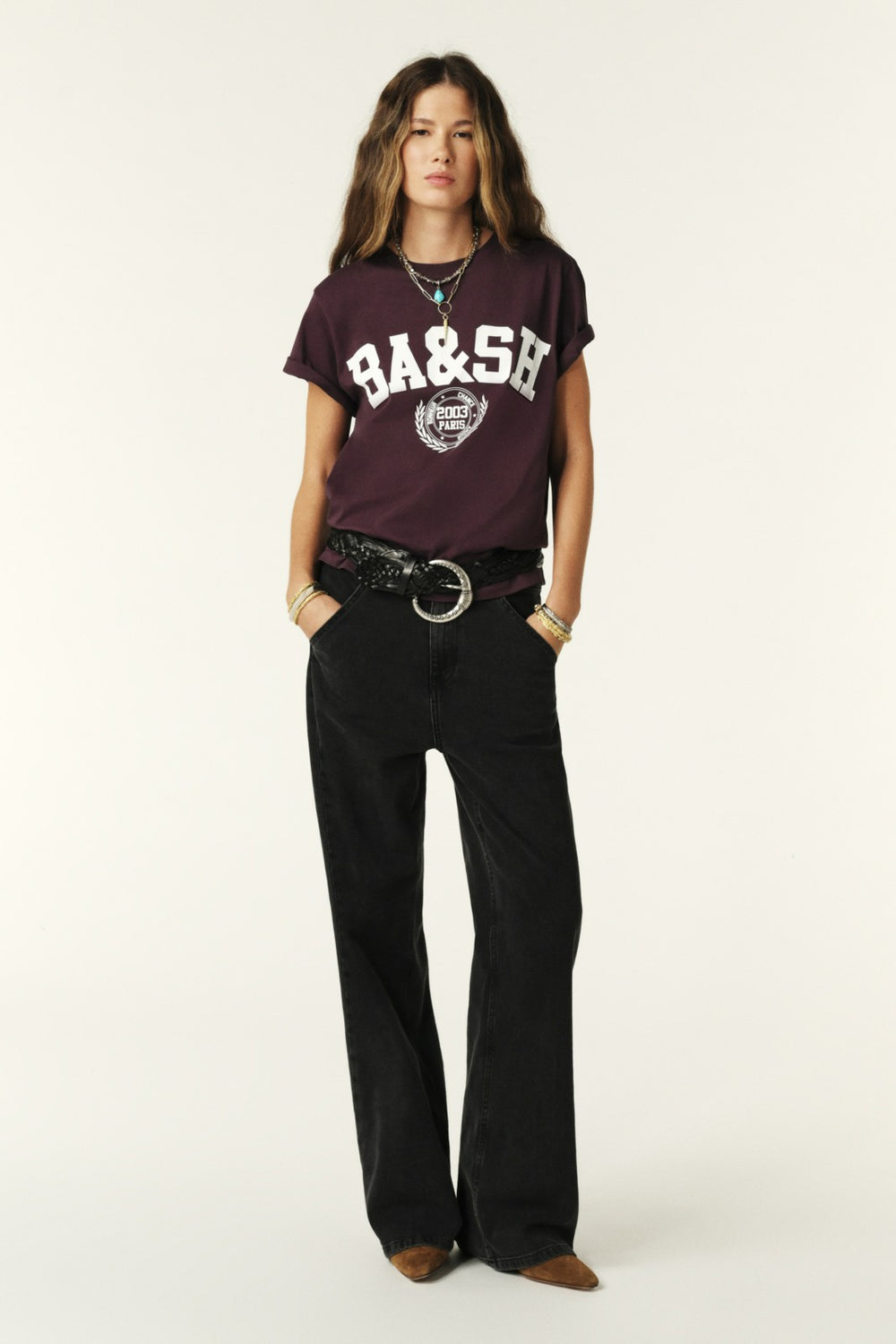 Varsity-Style Shirt Ioni Rouge