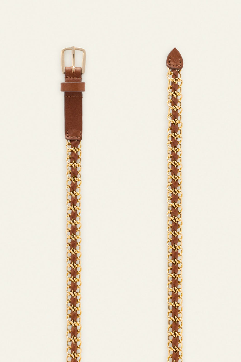 Link Belt Belt Marron