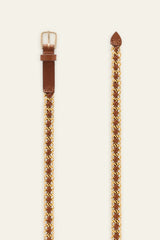 Link Belt Belt Marron