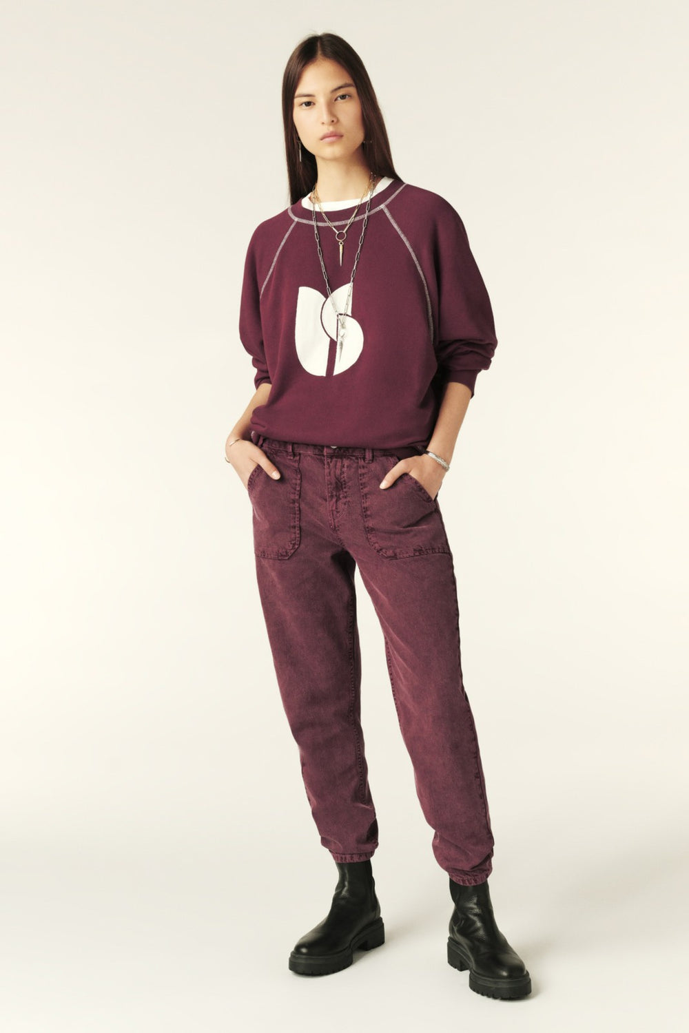 Baggy Sweatshirt Bart Violet