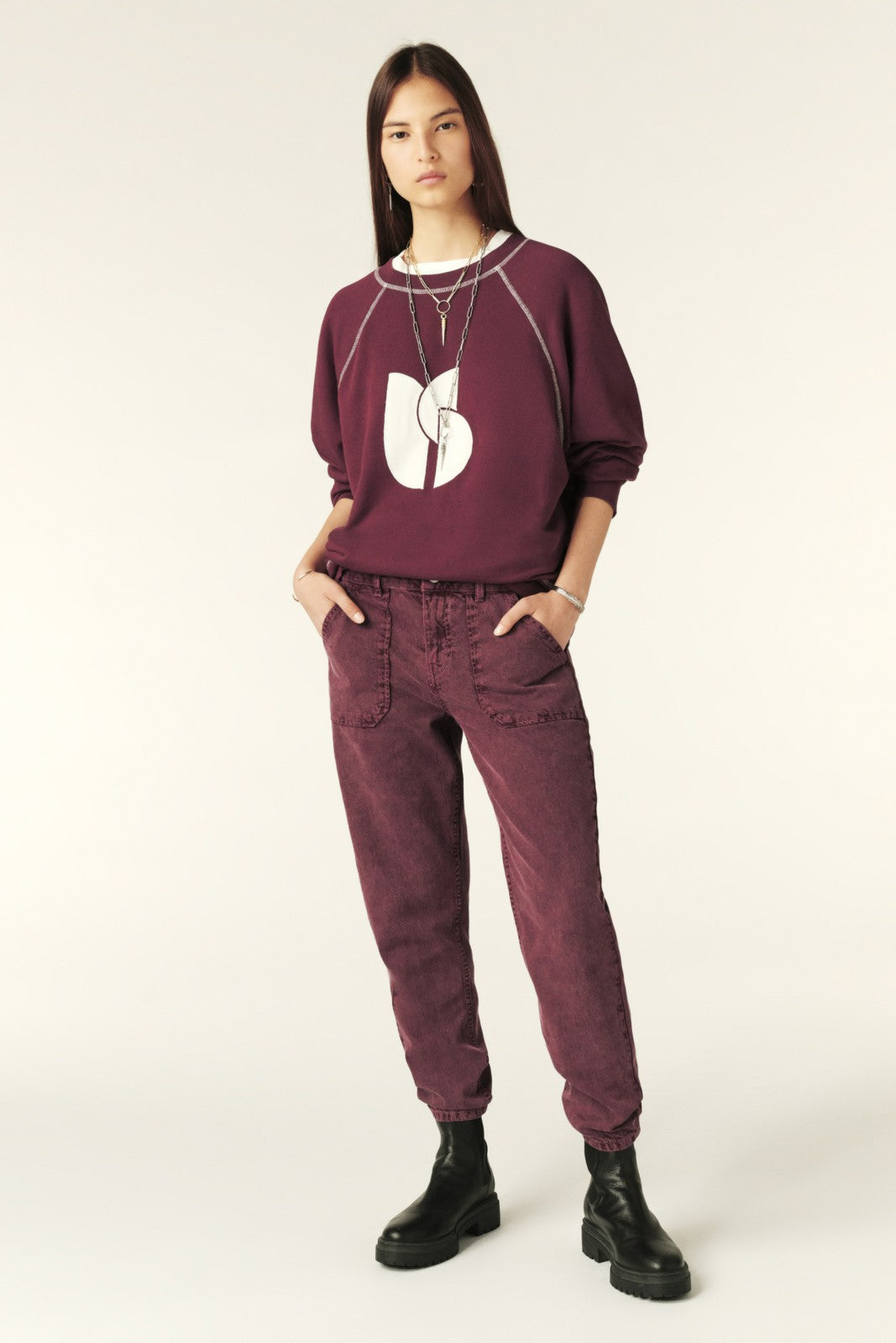 Baggy Sweatshirt Bart Violet