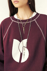 Baggy Sweatshirt Bart Violet