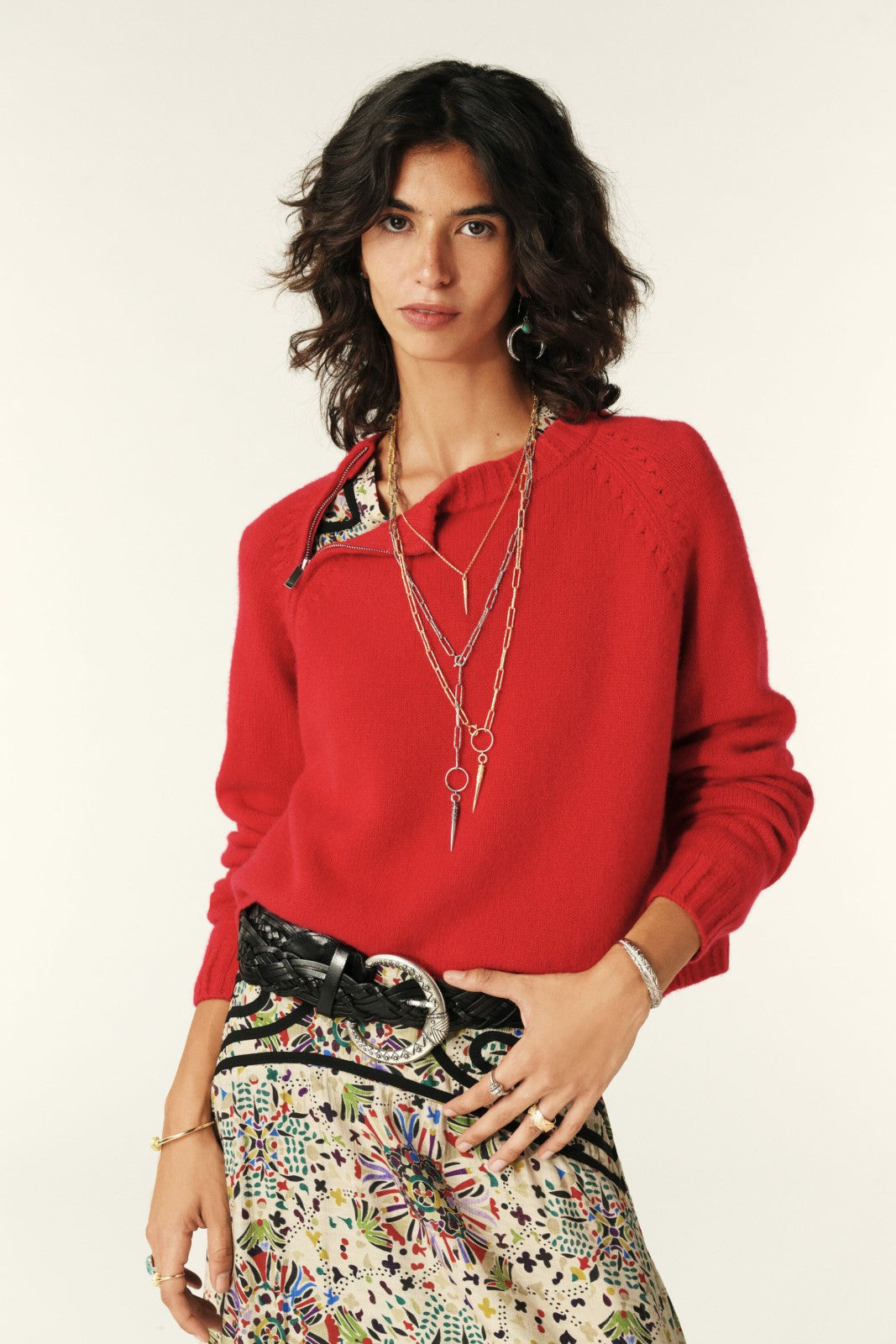 Cashmere Jumper Corvy Rouge