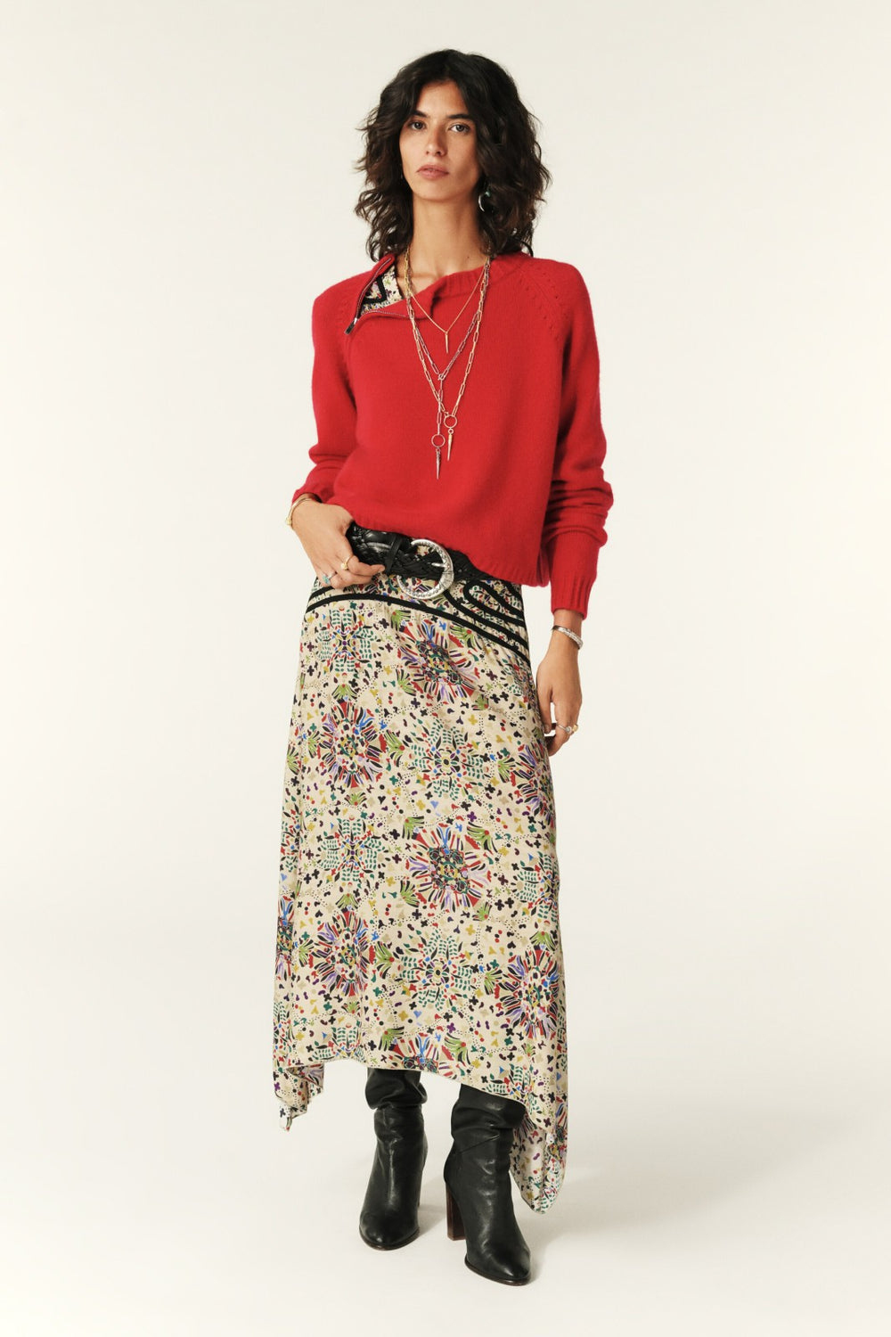 Cashmere Jumper Corvy Rouge