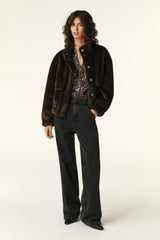 Short Loose-Fit Jacket Paros Chocolat