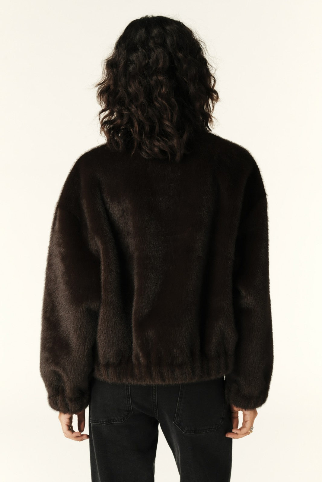 Short Loose-Fit Jacket Paros Chocolat
