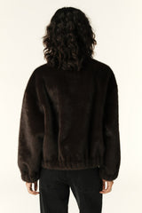 Short Loose-Fit Jacket Paros Chocolat