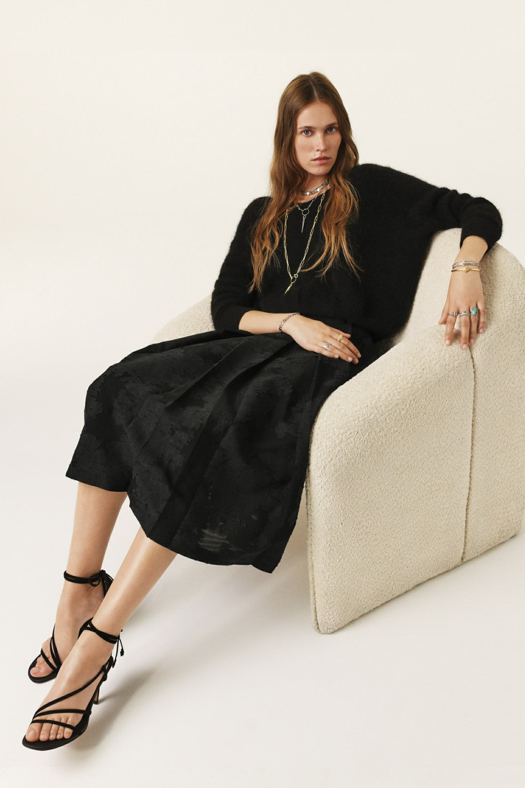 Midi Skirt Nehuda Noir